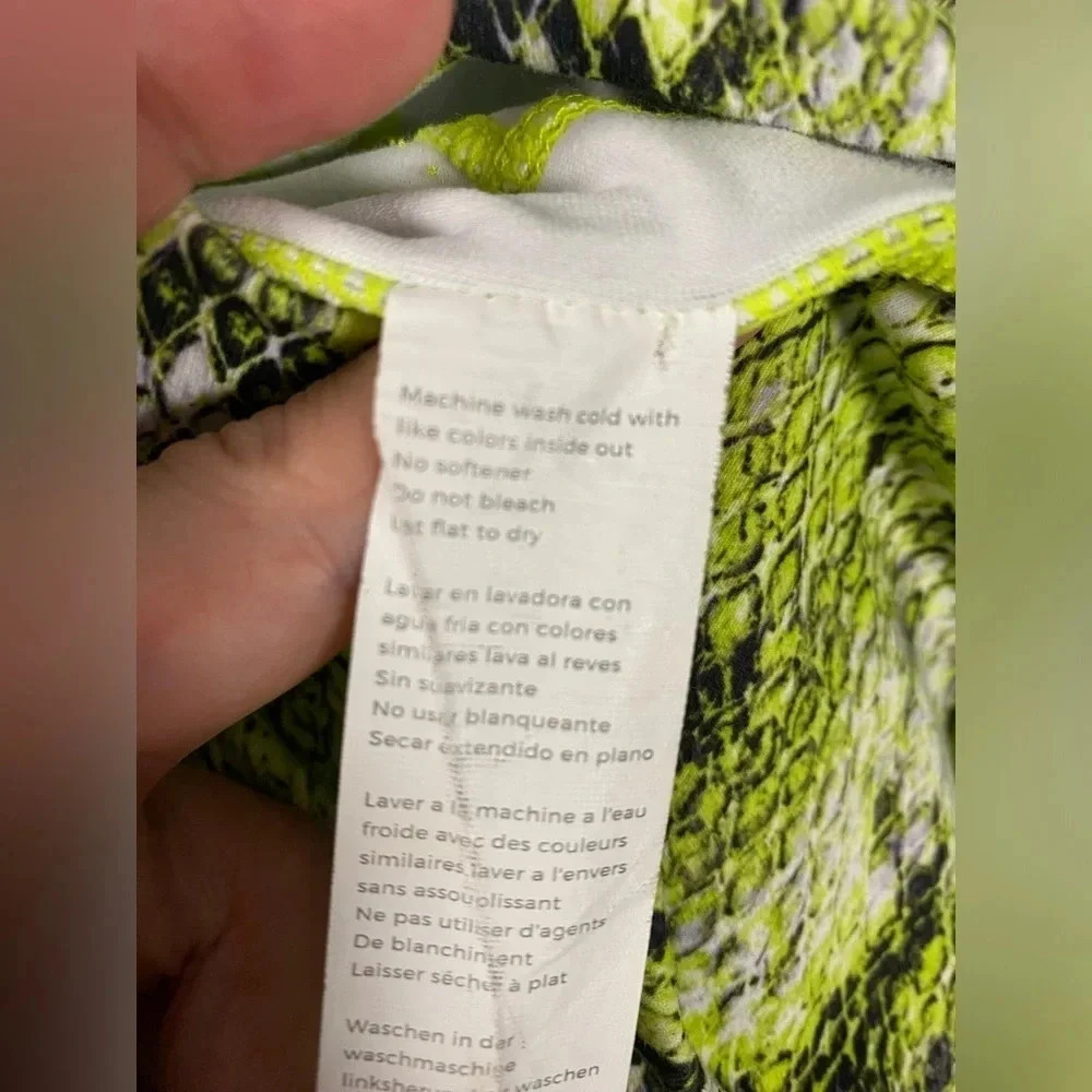 Fabletics Define PowerHold High-Waisted 7/8 Legging Size XS Citron Asper & Black - Picture 9 of 9